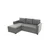 Atelier del Sofa Ugaona granitura Kado, Svetlosiva