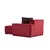 Atelier del Sofa Ugaona garnitura 100x76x170cm Crvena