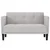 vidaXL Dvosed sive barve 111 cm blago