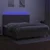 Vidaxl Box spring postelja z vzmetnico LED taupe 200x200 cm blago