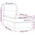 Krevet box spring s madracem LED crni 100x200cm od umjetne kože