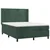 Vidaxl Box spring postelja z vzmetnico temno zelena 140x200 cm žamet
