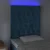 Vidaxl LED posteljno vzglavje temno modro 80x7x118/128 cm žamet