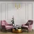 LED luster na sajli GOLDIE LED/5W/230V zlatni