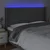 LED uzglavlje tamnosivo 183 x 16 x 118/128 cm od tkanine
