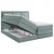 MID.YOU POSTELJA BOXSPRING 180 cm  x 200 cm , tekstil barve petroleja
