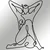 WALLXPERT Zidna dekoracija Geometric Nude Woman