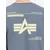 ALPHA INDUSTRIES Majica golobje modra/pastelno oranžna