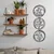 Wallity Zidna dekoracija Flowers 5, 146x49 cm, 1.2mm, Crna