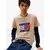 Tommy Jeans Majica  modra / svetlo rjava / rdeča / bela