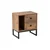 Hanah Home Noćni ormarić Glimmer, 45.2 x 50 x 29.5 cm, Boja hrasta
