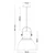 Rea Light Zoe-L HN8260L-GR Visilica, E27, 60W, O32cm, Siva