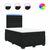 Vidaxl Box spring postelja z vzmetnico črna 120x190 cm žamet