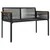 Vanjska klupa Crna i Tirkizna 117 x 54 x 74.5 cm poliratan