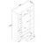 Hanah home Ormar 140x210x51,5cm Orah