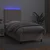 Vidaxl Box spring postelja z vzmetnico LED kapučino 100x200 cm