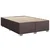Vidaxl Box spring postelja z vzmetnico temno rjava 160x200 cm blago