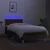 Krevet box spring s madracem LED tamnosmeđi 80 x 200 cm tkanina