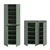 Livetastic Garderobna omara Scarpa, Sivozelena, 2 Kos
