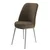 Hanah Home set trpezarijskih stolica Dexa 2 kom, braon tkanina Babyface, hromirane metalne noge