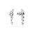 Swarovski Uhani MESMERA srebrna / bela