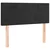 LED uzglavlje crno 80 x 5 x 78/88 cm baršunasto