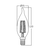 Braytron LED sijalica BRY-ADVANCE-6W-E14-C35T-CLR-6500K