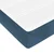 Vidaxl Box spring postelja z vzmetnico temno modra 160x200 cm žamet