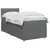 vidaXL Postelja boxspring z vzmetnico Temno siva 90 x 190 cm Blago