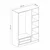 Hanah Home 2288 Kale Garderober, Beli