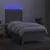 Vidaxl Box spring postelja z vzmetnico LED svetlo siva 90x190 cm blago
