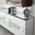 Hanah Home Komoda Paris 180x80x40cm Belo-Srebrna