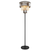 Globo 15695S - Podna lampa NAXIS 3xE27/40W/230V O 40 cm crna