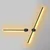 Opviq Sword 13488 Zidna lampa, Crna