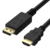FAST ASIA Kabl DisplayPort (M) - HDMI (M) 1.8m crni