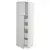 METOD / MAXIMERA Vis.el. s 2 vrata/4 fioke, bela/Havstorp svetlosiva, 60x60x200 cm