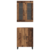 Highboard 2 pcs Staro drvo Konstruirano drvo