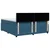 Vidaxl Box spring postelja z vzmetnico modra 200x200 cm žamet