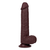 Dildo s pomičnim slojem LikeTrue 21 cm – smeđi