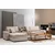 Atelier del Sofa Ugaona garnitura Lena 94x85x190cm Bež