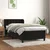 Vidaxl Box spring postelja z vzmetnico črn 90x190 cm žamet