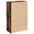 Visoka komoda boja hrasta 80 x 42,5 x 124 cm konstruirano drvo