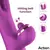 Action Nico Vibrator with Clit Hitting Ball & Alternating Dildos Purple