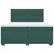 Vidaxl Box spring postelja z vzmetnico temno zelena 200x200 cm žamet