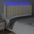 LED uzglavlje krem 183 x 16 x 118/128 cm od umjetne kože