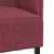 Sofa s visokim naslonom 101cm boja crnog vina tkanina