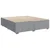 Vidaxl Box spring postelja z vzmetnico svetlo siva 200x200 cm blago
