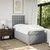 Vidaxl Box spring postelja z vzmetnico svetlo siva 90x200 cm blago