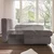 SOFA LEŽAJ tekstil siva