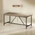 HOMCOM HOMCOM Jedilna miza, iverna plošča 180D x 80Š x 75,5V cm, naravni les, (5000242594)